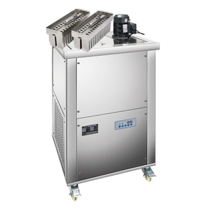 Máquina comercial para hacer paletas heladas BP-2BR - Compresor Embraco Aspera, salida de 104 paletas heladas por hora